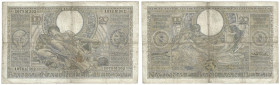 Banknoten, Belgien / Belgium. 100 Francs / 20 Belgas 15.03.1934. Pick 107. IV