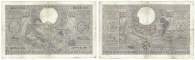 Banknoten, Belgien / Belgium. 100 Francs / 20 Belgas 04.12.1936. Pick 107. III