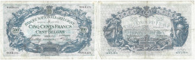 Banknoten, Belgien / Belgium. 500 Francs / 100 Belgas 29.08.1941. Pick 109. III-