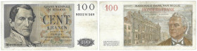 Banknoten, Belgien / Belgium. Leopold I. 100 Francs 13.01.1958. Pick 129c. II