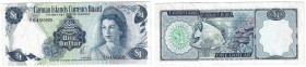 Banknoten, Cayman Inseln / Cayman Islands. 1 Dollar 1971. Pick 1a. I