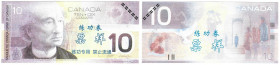 Banknoten, China. Canadees training Bankbiljetten voor personen, Chinese Banken. 10 Dollars. Unc