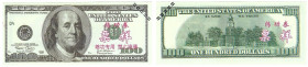 Banknoten, China. Trainings Geld voor Chinese Banken (USA Dollars). 100 Dollars. Unc