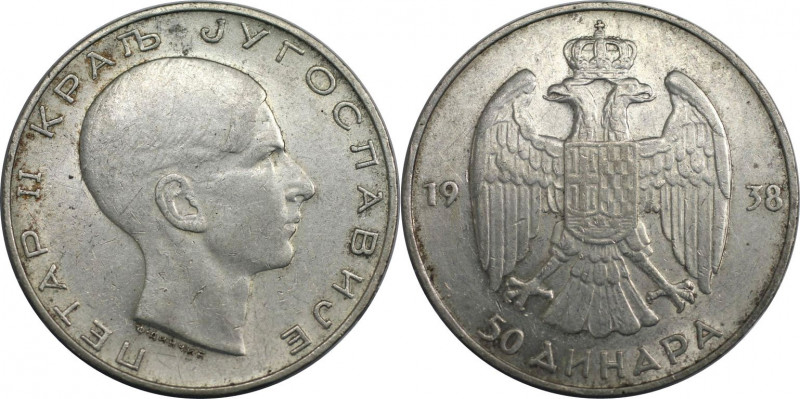 Europäische Münzen und Medaillen, Jugoslawien / Yugoslavia. Petar II. 50 Dinara ...