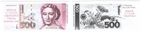 Banknoten, China. Deuts. training Geld voor Chinese Bankmedewerkers. 500 Mark. Unc