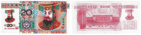 Banknoten, China. Hell Bank Note 20. Unc