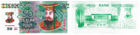 Banknoten, China. Hell Bank Note 50. Unc