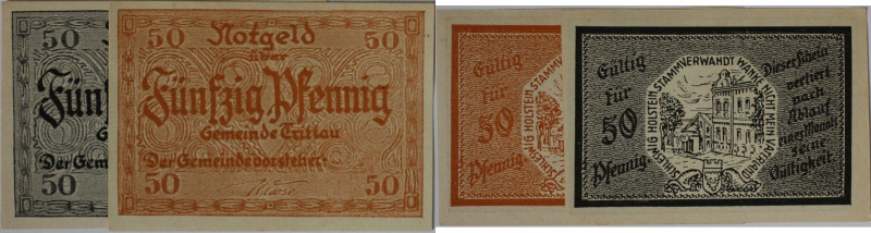 Banknoten, Deutschland / Germany, Lots und Sammlungen. Notgeld Trittau (SH), Gem...