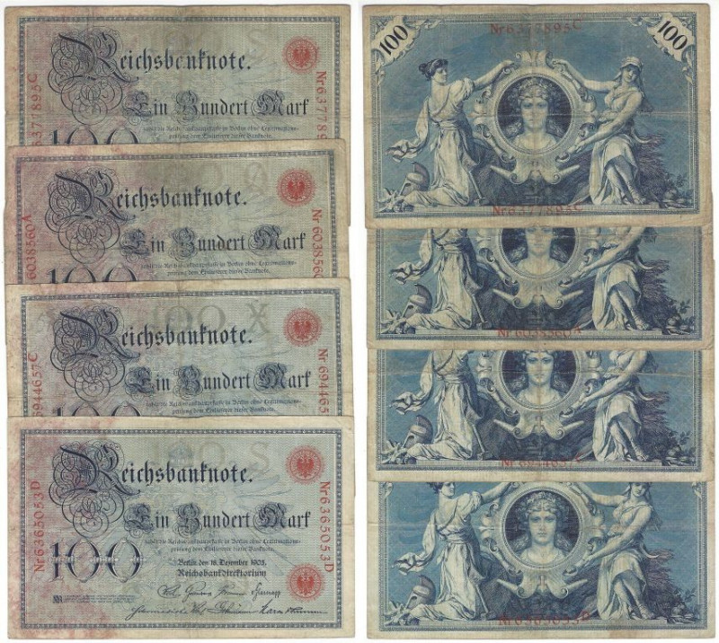 Banknoten, Deutschland / Germany, Lots und Sammlungen. Reichsbanknoten und Reich...