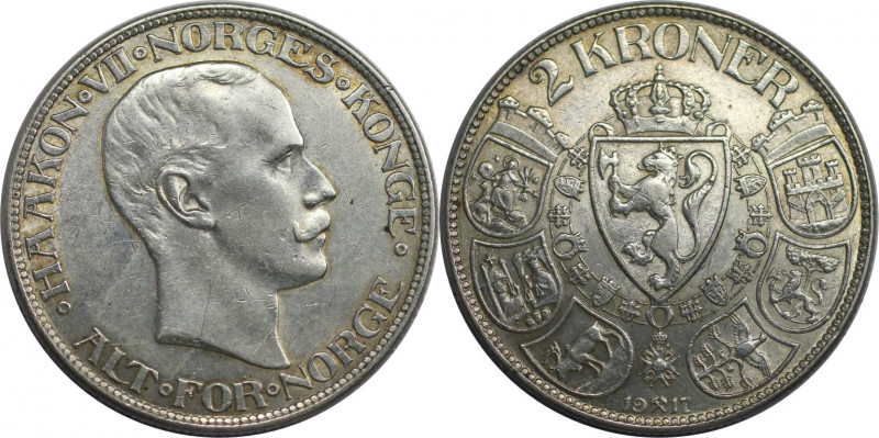 Europäische Münzen und Medaillen, Norwegen / Norway. Haakon VII. (1906-1957). 2 ...