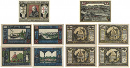 Banknoten, Deutschland / Germany, Lots und Sammlungen. Notgeld Hammelburg 25 Pfennig 1918. Harburg-Elbe 4 x 50 Pfennig 1921 Gutschein der Kreissparkas...