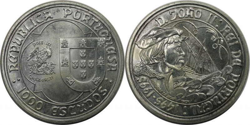 Europäische Münzen und Medaillen, Portugal. 500. Jahrestag - Tod von Joao II. 10...