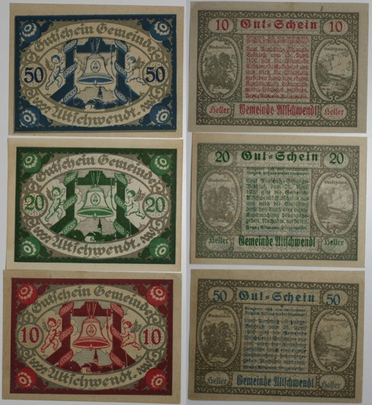 Banknoten, Österreich / Austria, Lots und Sammlungen. Notgeld Wtichwendt, Gemein...