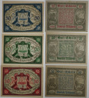 Banknoten, Österreich / Austria, Lots und Sammlungen. Notgeld Wtichwendt, Gemeinde. 10, 20, 50 Heller 1920. Lot von 3 Banknoten. I-II