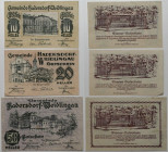 Banknoten, Österreich / Austria, Lots und Sammlungen. Notgeld Hadersdorf-Weidlingau, Gemeinde. 10, 20, 50 Heller 1920. Katalog Nr.0326a. Lot von 3 Ban...