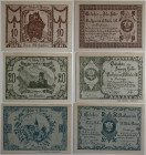 Banknoten, Österreich / Austria, Lots und Sammlungen. Notgeld St Nikola. 10, 20, 50 Heller 1920. Katalog Nr.0914III. Lot von 3 Banknoten. I-II