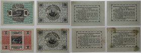 Banknoten, Österreich / Austria, Lots und Sammlungen. Notgeld Kallham, Gemeinde. 10, 2 x 20, 50 Heller 1920. Katalog Nr.0422. Lot von 4 Banknoten. II