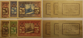 Banknoten, Österreich / Austria, Lots und Sammlungen. Notgeld Gerersdorf, Gemeinde. 2 x 10 Heller, 2 x 20 Heller, 2 x 50 Heller 1920. Katalog Nr.0230a...