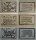 Banknoten, Österreich / Austria, Lots und Sammlungen. Notgeld Puchberg bei Wels, Gemeinde. 10, 20, 50 Heller 1921. Katalog Nr.0785a. Lot von 3 Banknot...