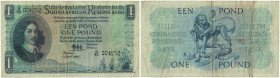 Banknoten, Südafrika / South Africa. 1 Pound 1950. Pick 93d. II-
