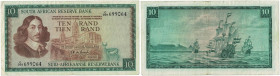 Banknoten, Südafrika / South Africa. 10 Rand 1975. Erste Zeilen mit Bankname und Wert in Englisch. Pick 113c. II
