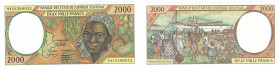 Banknoten, Zentralafrika / Central Africa. 2000 Francs 1994 C (Congo). Pick 103 Cb. I