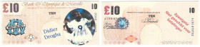 Banknoten, Fantasy Spielgeld / Fantasy play money. Serie Fußballhelden - Didier Drogba. 10 Pounds. Unc