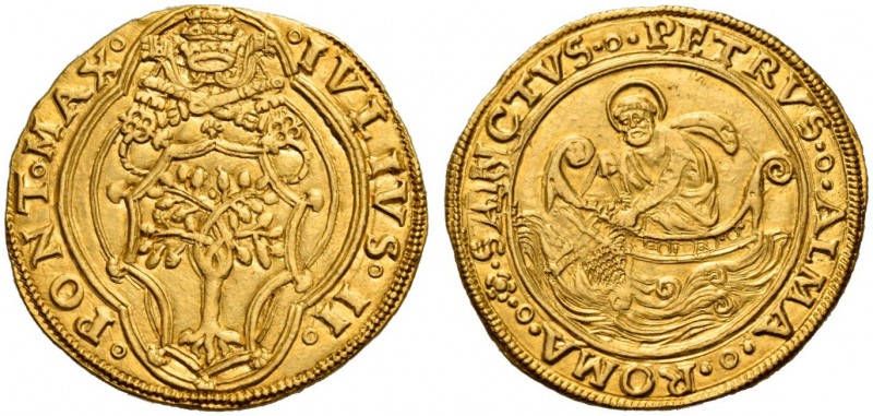 Giulio II (Giuliano della Rovere), 1503-1513. Doppio fiorino di camera, AV 6,76 ...