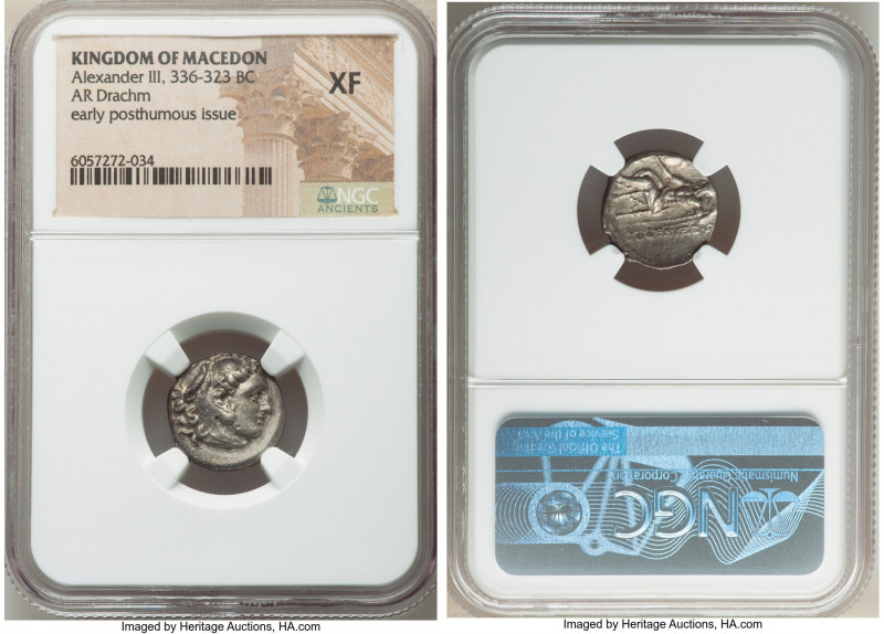 MACEDONIAN KINGDOM. Alexander III the Great (336-323 BC). AR drachm (17mm, 9h). ...