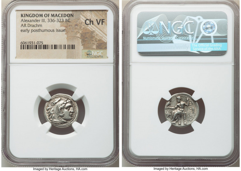 MACEDONIAN KINGDOM. Alexander III the Great (336-323 BC). AR drachm (18mm, 12h)....