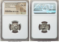 MACEDONIAN KINGDOM. Alexander III the Great (336-323 BC). AR drachm (18mm, 12h). NGC Choice VF. Early posthumous issue of Magnesia ad Maeandrum, ca. 3...