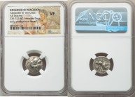 MACEDONIAN KINGDOM. Alexander III the Great (336-323 BC). AR drachm (15mm, 9h). NGC VF. Late lifetime-early posthumous issue of Teos, ca. 323-319 BC. ...