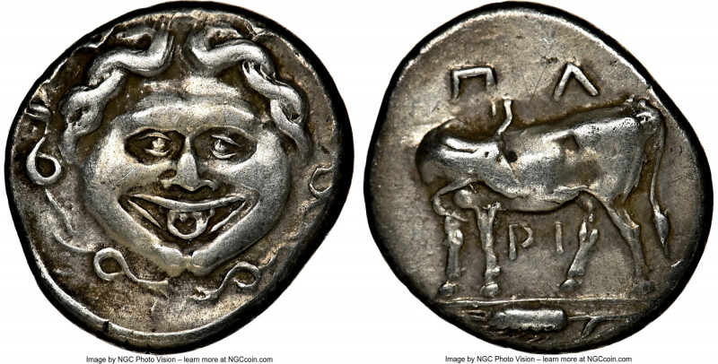 MYSIA. Parium. Ca. 4th century BC. AR hemidrachm (13mm). NGC Choice VF. Head of ...