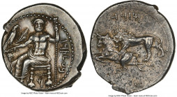 CILICIA. Tarsus. Mazaeus, as Satrap (ca. 361-328 BC). AR stater (24mm, 10.94 gm, 1h). NGC AU 4/5 - 3/5. B'LTRZ (Aramaic), Ba'altars seated left, head ...