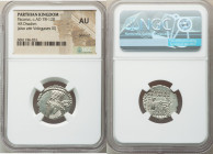 PARTHIAN KINGDOM. Pacorus I (ca. AD 78-120). AR drachm (20mm, 12h). NGC AU, brushed. Ecbatana. Bust of Pacorus left with long pointed beard, wearing d...