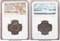EGYPT. Alexandria. Hadrian (AD 117-138). AE diobol (27mm, 9.79 gm, 10h). NGC Choice VF 5/5 - 4/5. Dated Regnal Year 15 (AD 130/1). ΑΥΤ ΚΑΙ-ΤΡΑΙ ΑΔΡΙΑ ...