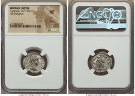 ANCIENT LOTS. Roman Imperial. Lot of five (5) AR denarii. NGC VF-XF, scuff, flan flaw. Includes: Five AR denarii, various rulers and types. Total of f...