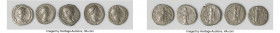 ANCIENT LOTS. Roman Imperial. Lot of five (5) AR denarii. About Fine-Choice VF. Includes: Five Roman Imperial AR denarii, various rulers and types. To...