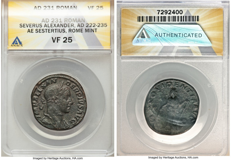 ANCIENT LOTS. Roman Imperial. Severus Alexander (AD 222-235). Lot of four (4) AE...