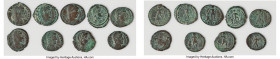 ANCIENT LOTS. Roman Imperial. Ca. mid-late 4th century AD. Lot of nine (9) AE3/4 or BI nummi. Fine-Choice Fine. Includes: Nine Roman Imperial AE3/4 or...