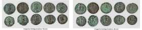 ANCIENT LOTS. Roman Imperial. Ca. mid-late 4th century AD. Lot of ten (10) AE3/4 or BI nummi. Fine-Choice VF. Includes: Ten Roman Imperial AE3/4 or BI...