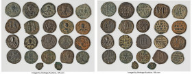 ANCIENT LOTS. Byzantine. Lot of twenty-two (22) AE issues. Choice Fine-XF. Includes: Twenty-two Byzantine AE issues, various mints, denominations, rul...