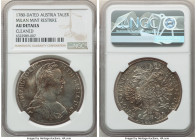Maria Theresa 3-Piece Lot of Certified Talers 1780-Dated AU Details (Cleaned) NGC, 1) Restrike Taler - Milan mint, KM-T1 2) Taler 1780-Dated (1795-185...