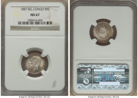 Leopold II 50 Centimes 1887 MS67 NGC, KM5. An attractive Gem Mint State coin with rose gold luster. 

HID09801242017

© 2022 Heritage Auctions | All R...