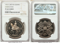 Elizabeth II Proof Crown 1953 PR64 Cameo NGC, KM894, S-4136. Coronation issue. A reflective Crown with mirrorlike fields. 

HID09801242017

© 2022 Her...