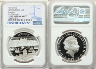 Elizabeth II silver Proof "City Views - London" 2 Pounds (1 oz) 2022 PR70 Ultra Cameo NGC, KM-Unl. City Views series. First Releases. Limited Edition ...