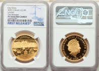 Elizabeth II gold Proof "City View - London" 100 Pounds (1 oz) 2022 PR70 Ultra Cameo NGC, KM-Unl. City Views series. First releases. Limited Edition P...
