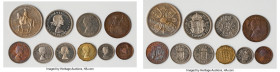 Elizabeth II 10-Piece Certified "Coronation" Proof Set 1953, 1) Farthing, KM881 2) 1/2 Penny, KM882 3) Penny, KM883 4) 3 Pence, KM886 5) 6 Pence, KM88...
