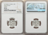 Mughal Empire. Shah Jahan 1/2 Rupee AH 1068 Year 31 (1657/1658) MS66 NGC, Surat mint, KM235.23. Frosty white surfaces with fully defined strike. 

HID...