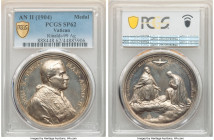 Papal States. Pius X silver Specimen "Double Canonization of 1904" Medal Anno II (1904) SP62 PCGS, Rinaldi-99. By Bianchi. PIVS X PONT MAX ANNO II Pop...